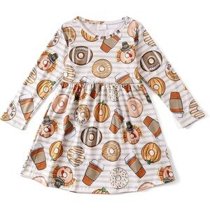 Thanksgiving pumpkin donut dress